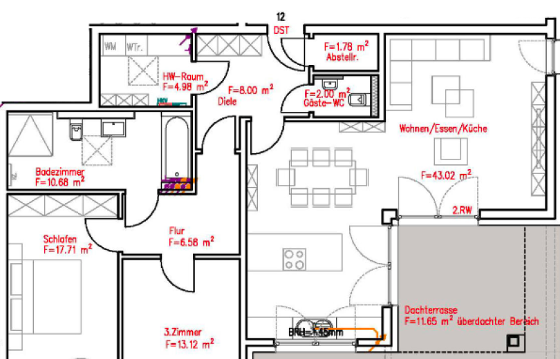 Neubau: Barrierearme Penthouse-Wohnung in beliebter Lage von Moers-Kapellen
