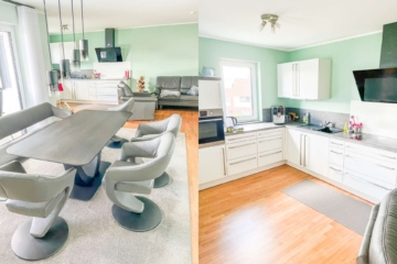 Wohnzimmer - Exklusiv Wohnen:Neuwertiges Penthouse in attraktiver Stadtnähe – barrierearm & energieeffizient (A+)