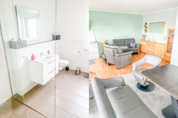 Badezimmer - Exklusiv Wohnen:Neuwertiges Penthouse in attraktiver Stadtnähe – barrierearm & energieeffizient (A+)