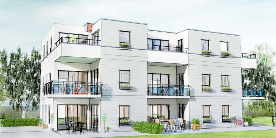 Neubauprojekt in Moers – erstklassiges barrierearmes Penthouse in Asberg, 47443 Moers, Penthousewohnung
