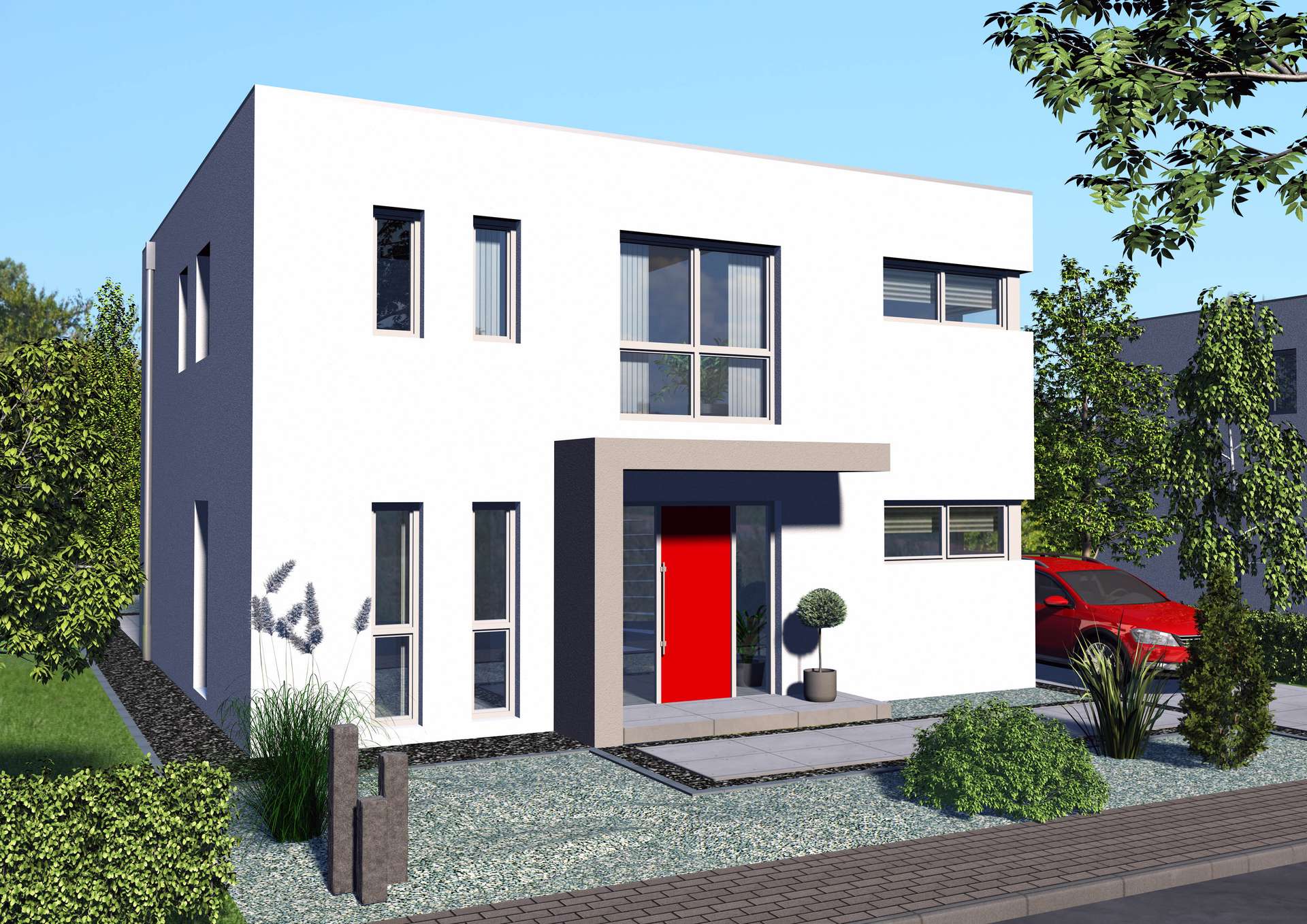 Stadthaus 1 - Luxuriöses Neubau-Einfamilienhaus im Bauhaus-Stil in begehrter Lage von Moers-Asberg