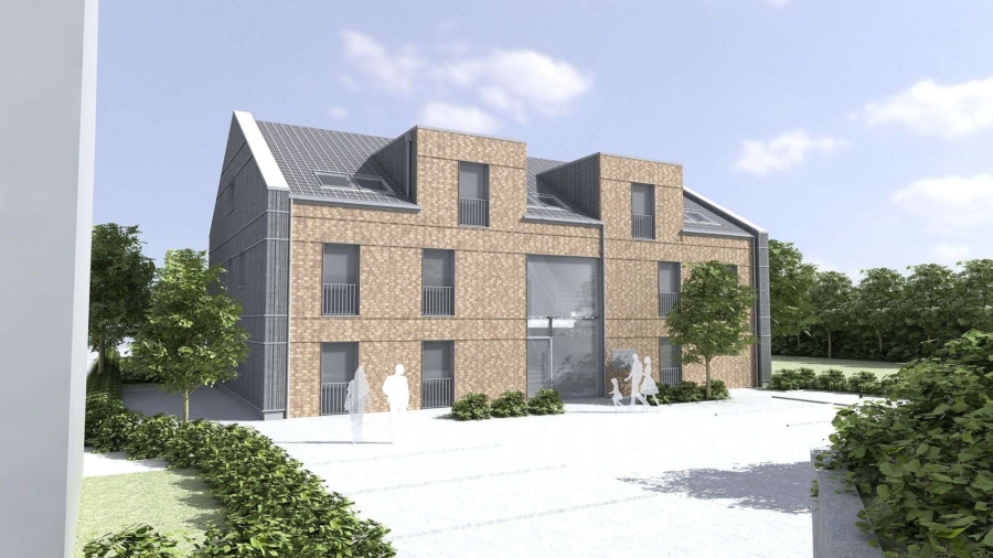 Vorderansicht - Exklusive barrierearme Erdgeschoss-Wohnung zur Miete