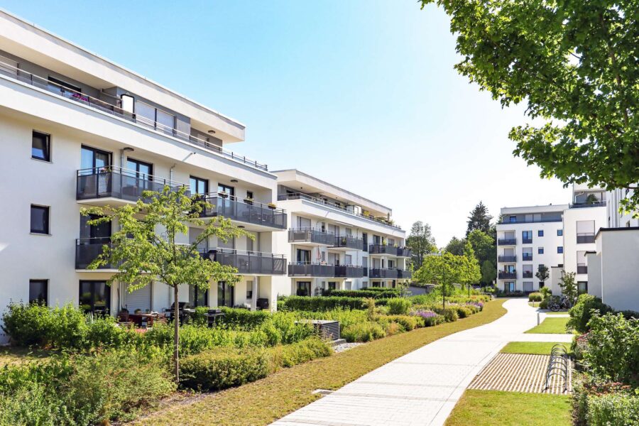 Energieklasse A+: Hochwertig ausgestattete, barrierearme Neubauwohnung im 1 OG rechts, 47441 Moers, Etagenwohnung