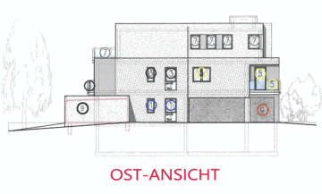 Ansicht Ost - Moderne Luxus-Penthousewohnung in Rheinnähe in Duisburg-Baerl