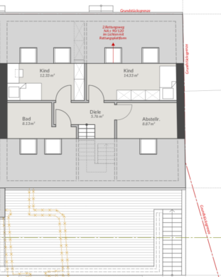 Grundriss 2. Obergeschoss - Wohnen auf höchstem Niveau im historischen Göschelhaus im Herzen von Vluyn