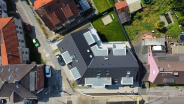 01 Drohne (5) - Leben am Essener Schlosspark: Moderne Penthousewohnung mit Galerie